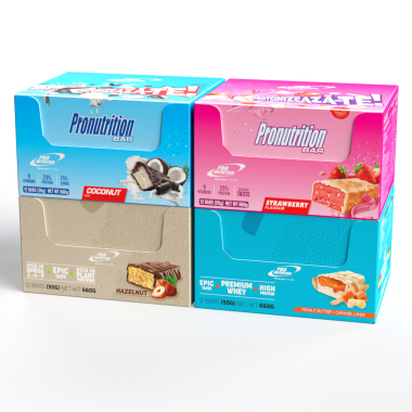 Pachet 4 cutii Mix de arome Pronutrition Bar