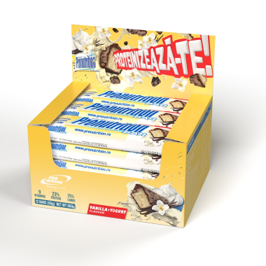 Cutie batoane proteice Pronutrition Bar 12 batoane vanilie